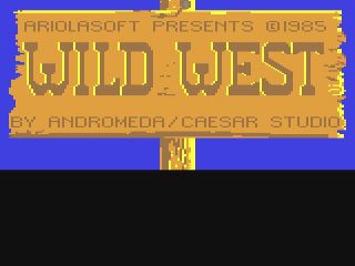 Wild West title screen for Commodore 64